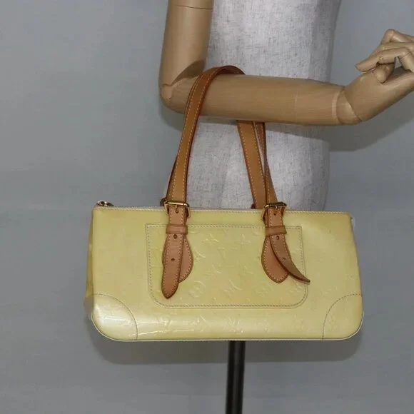 LOUIS VUITTON Monogram Vernis Rosewood Avenue Hand Bag Perle M93508 Auth hk3143 - Picture 1 of 16